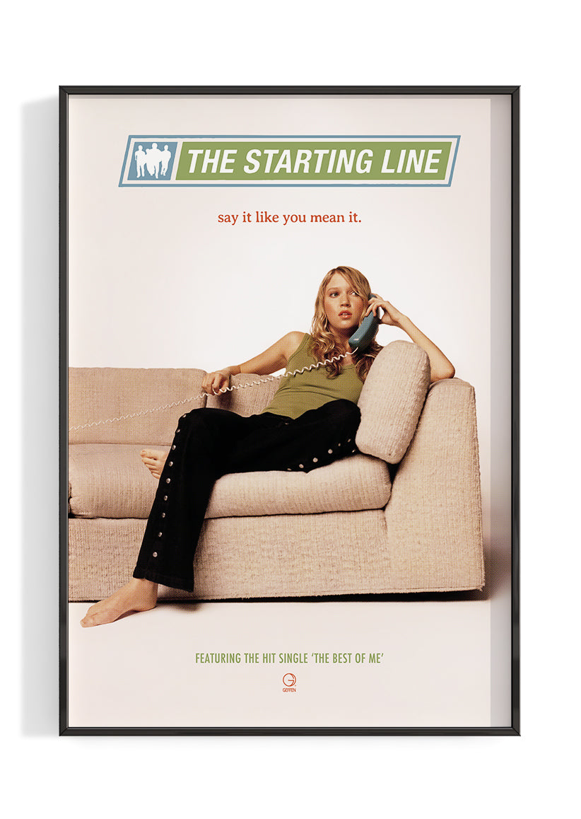 The Starting Line 'Say It Like You Mean It' Poster – The Indie Planet