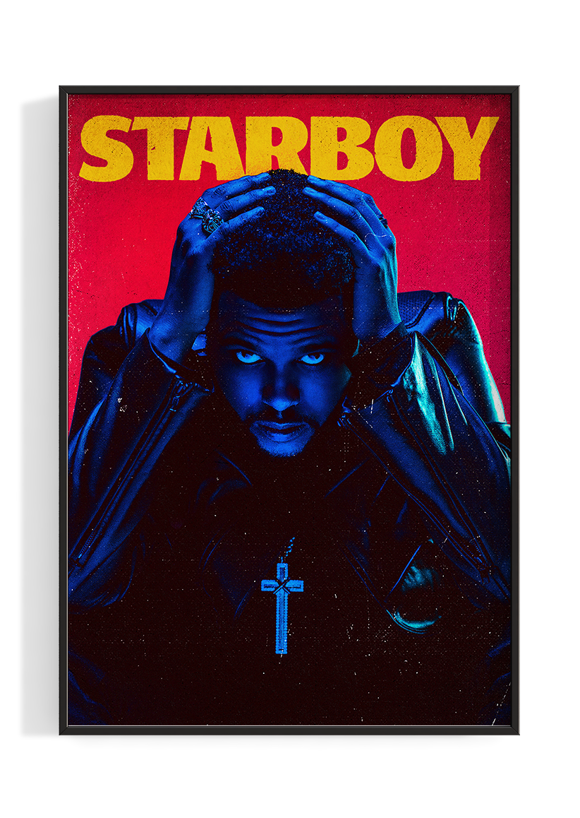 The Weeknd Starboy Poster, the Weeknd Poster, Starboy Poster 