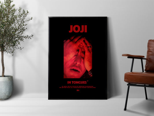 Joji 'In Tongues' Red Poster