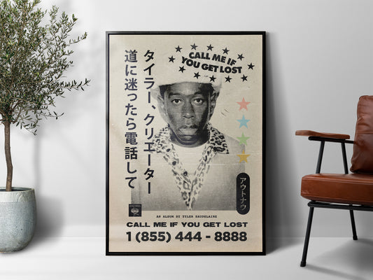 Tyler, the Creator 'Call Me If You Get Lost' Japanese Promo Poster