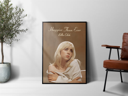 Billie Eilish 'Happier Than Ever' Poster