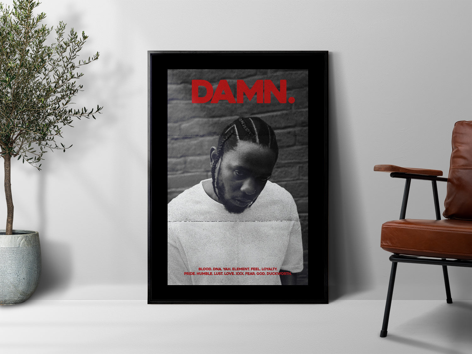 Kendrick Lamar 'DAMN.' Poster – The Indie Planet