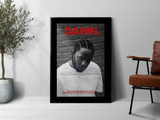 Kendrick Lamar 'DAMN.' Poster