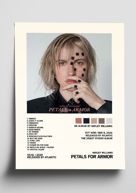 Hayley Williams 'Petals For Armor' Album Art Tracklist Poster